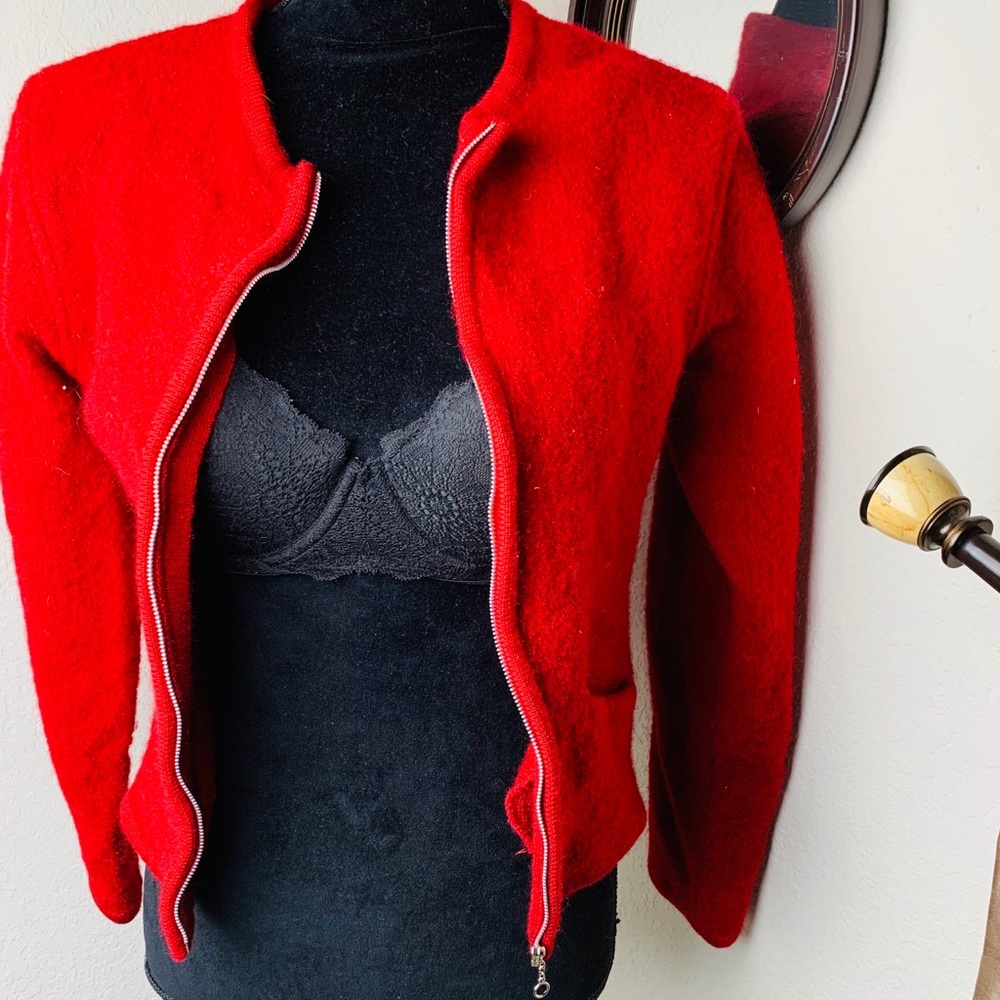 Talbots Petites Red wool Jacket